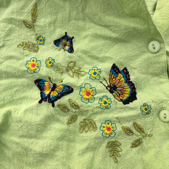 Vintage green button up - Picture 4 of 4